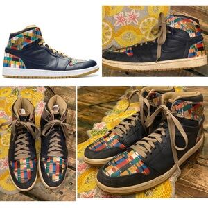 Authentic Nike Jordan 1 Retro High RTTG ‘D.C' Obsidian & Metallic Gold